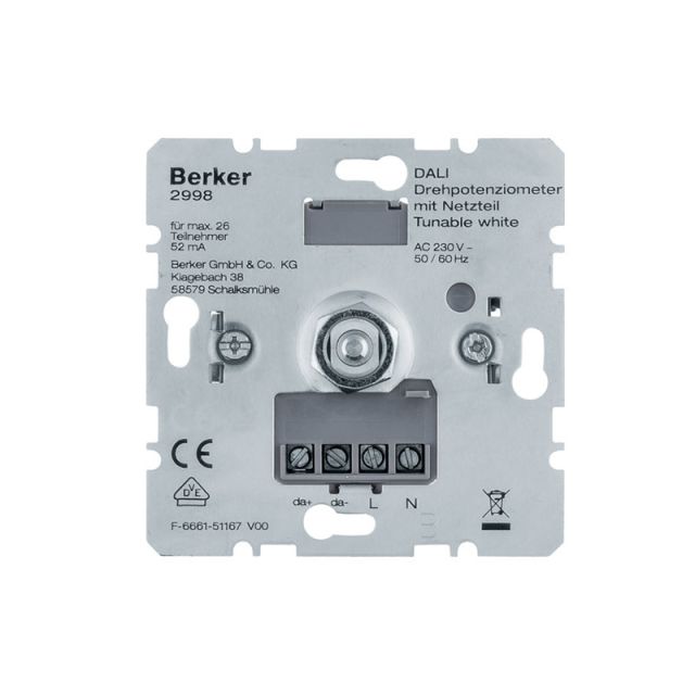 B.Ρυθμιστής Φωτισμού Dali με Τροφοδοσία 230V Tunable White 2998