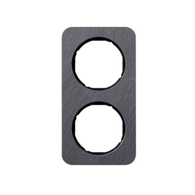Berker R.1 Frame 2 Gangs Black 10122384