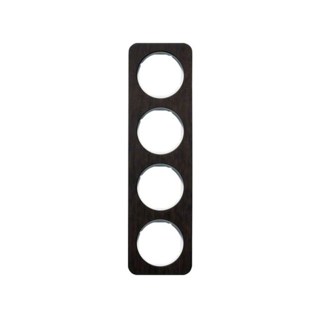 Berker R.1 Frame 4 Gangs Dark Brown 10142359