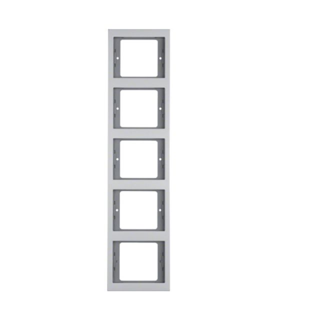 Berker K.5 Frame 5 Gangs Aluminium 13537003