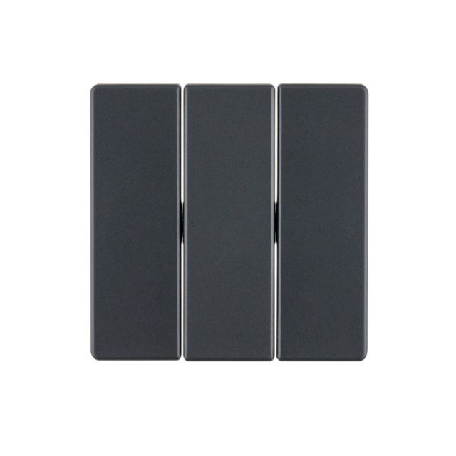 Berker Q.1 Plate Triple Switch Anthracite 16656086