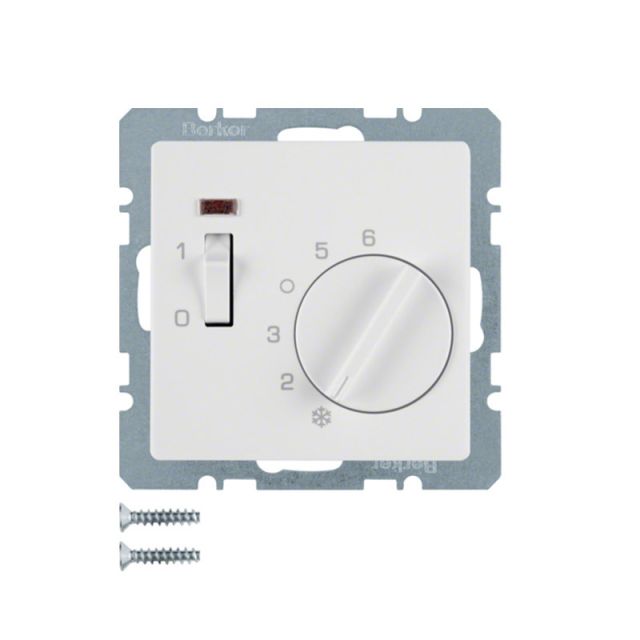 Berker Q.1/Q.3 Termostat Analog White 20306089