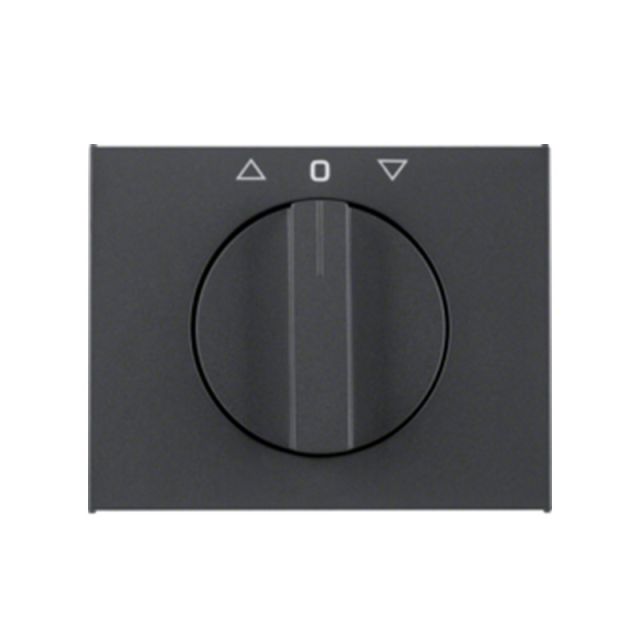 Berker K.1 Plate Rotary Shutters Switch Anthracite 1077710600