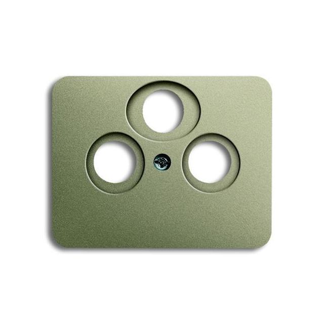Alpha TV/RD/SAT Socket Plate Palladium 1743-03-260 19021