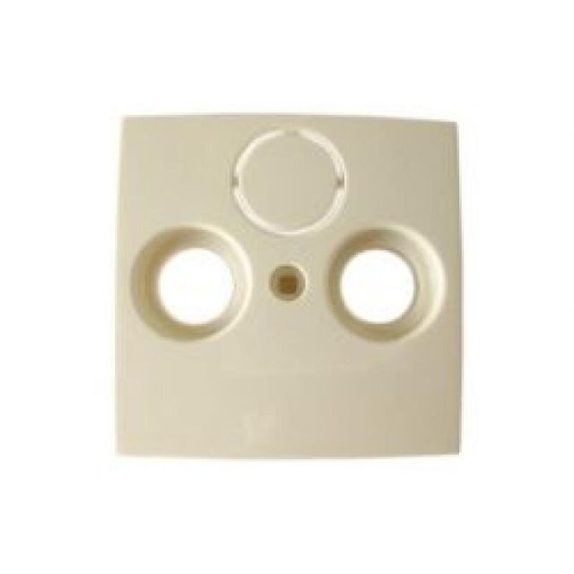 Basic55 TV/RD/SAT Socket Plate Ivory 1743-92 13009