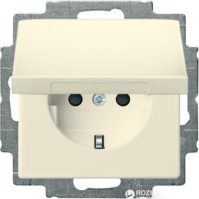 Basic55 2P+E Socket with Lid Ivory 20 EUK-92 12999