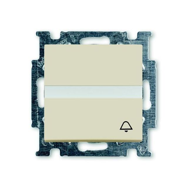 Basic55 Bell Push Button with Label Ivory 2026 UCN/KL-92 44464