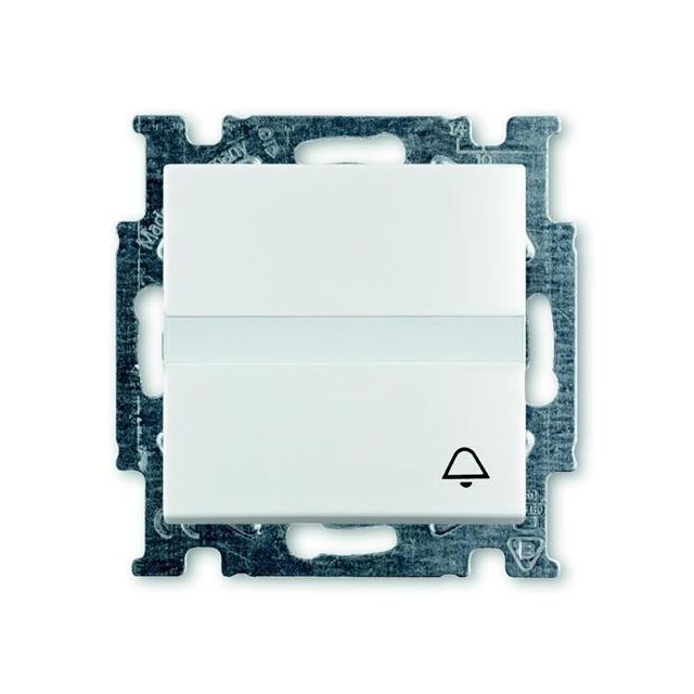 Basic55 Μπουτόν Κουδουνιού με Επιγραφή Λευκό 2026 UCN/KL-94 44465