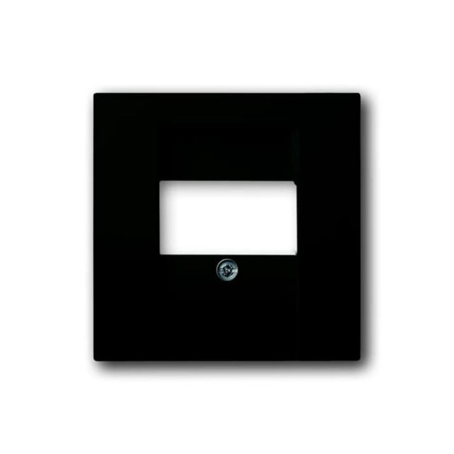 Basic55 Hi-Fi Loudspeaker Socket Plate Black 2539-95 49850