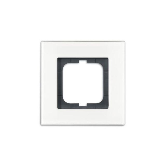 Carat Frame 1 Gang Glass White 1721-811 49783