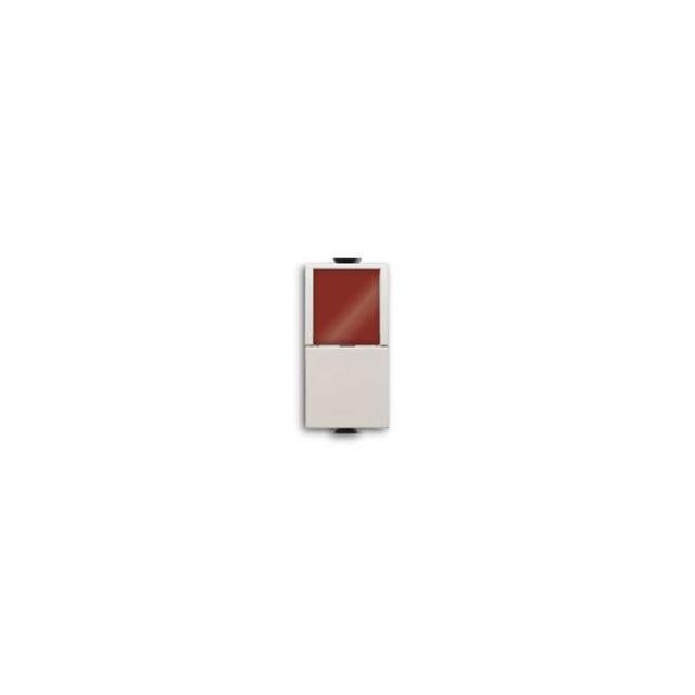 Chiara Button 1 Module White/Red 72031