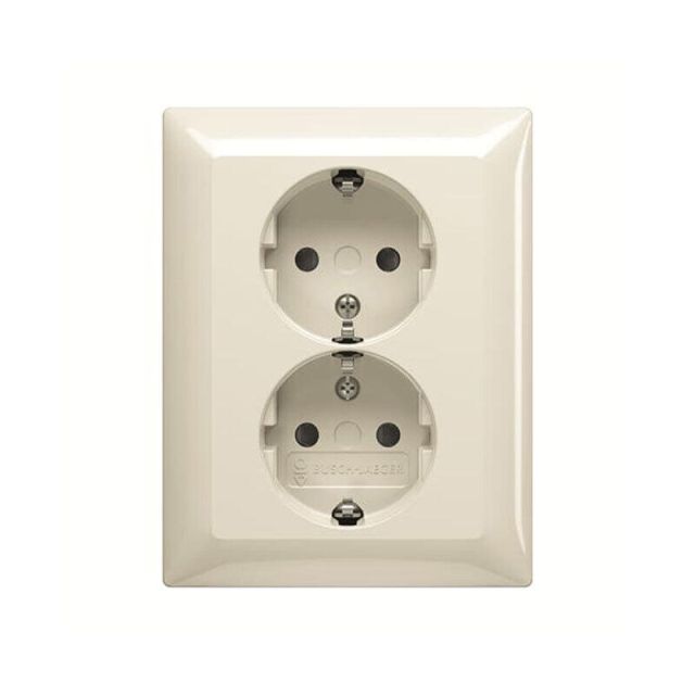 Basic55 Πρίζα Σούκο Διπλή Ιβουάρ 202 EUJ-92 707852