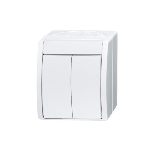 Ocean Switch 2P Wall Mounted White 26179