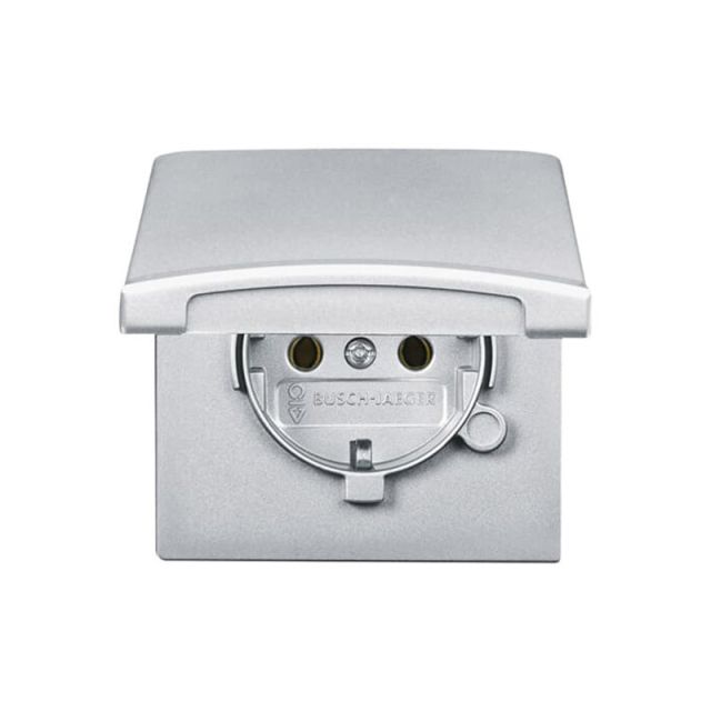 All Weather Socket Schuko Cover IP44 Aluminium 20EUGK-33 41002