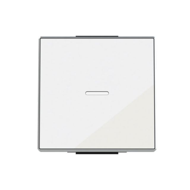 Sky Niessen Cover Plate with Lens White Glass 8501.3B 718704