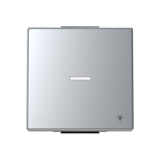 Sky Niessen Cover Plate with Light Symbol and Lens Aluminium 8504.4PL 718735