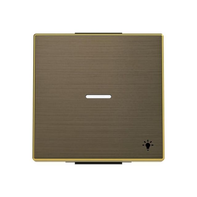 Sky Niessen Cover Plate with Light Symbol and Lens Gold 8504.4OE 718741