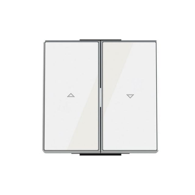 Sky Niessen Cover Plate for Roller Blind Switch White Glass 8544CB 718771