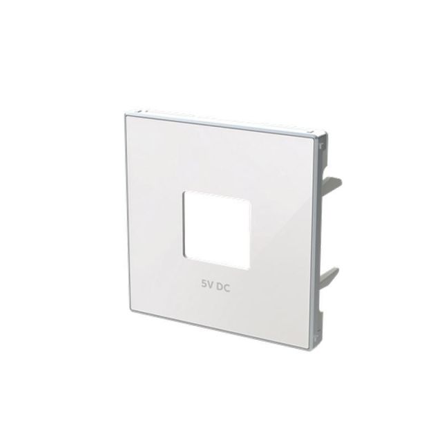 Sky Niessen Cover Plate for USB A+C Charger White Glass 8585CB 718822