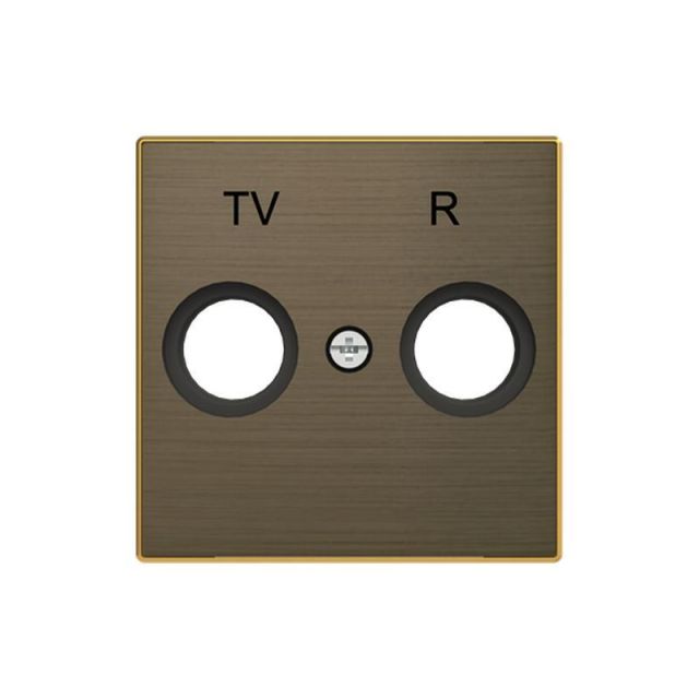 Sky Niessen Double Cover Plate for TV/R Outlet Gold 8550OE 718832