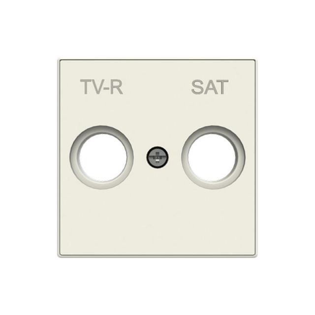 Sky Niessen Double Cover Plate for TV/R/SAT Outlet White 8550.1BL 718835