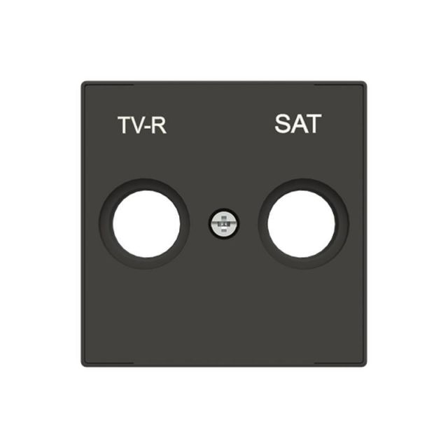 Sky Niessen Double Cover Plate for TV/R/SAT Outlet Black 8550.1NS 718838