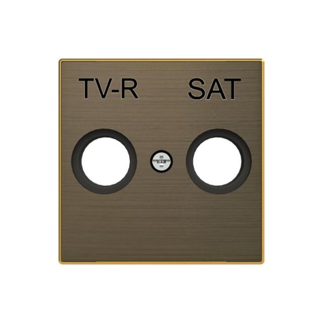 Sky Niessen Double Cover Plate for TV/R/SAT Outlet Gold 8550.1OE 718843