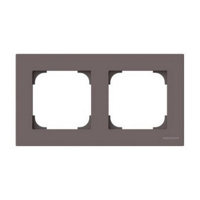 Sky Niessen Cover Frame 2 Gangs Taupe 8572 TP 718930