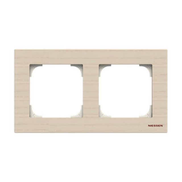 Sky Niessen Cover Frame 2 Gangs Wood 8572 FR 718948