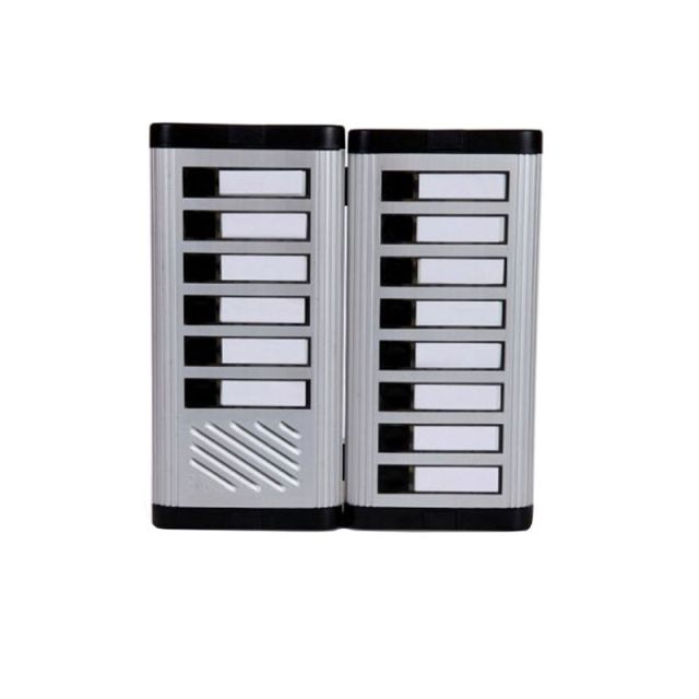 Recessed Button Box 14 Calls Silver 70.13.6.0009
