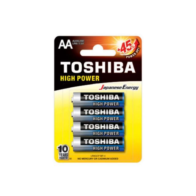 Alkaline Battery AA LR6GCP BP-4 Toshiba 00152650