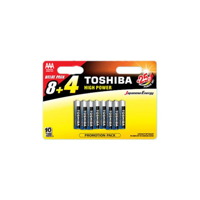 Μπαταρία Αλκαλική LR03GCP Mp-12 Toshiba