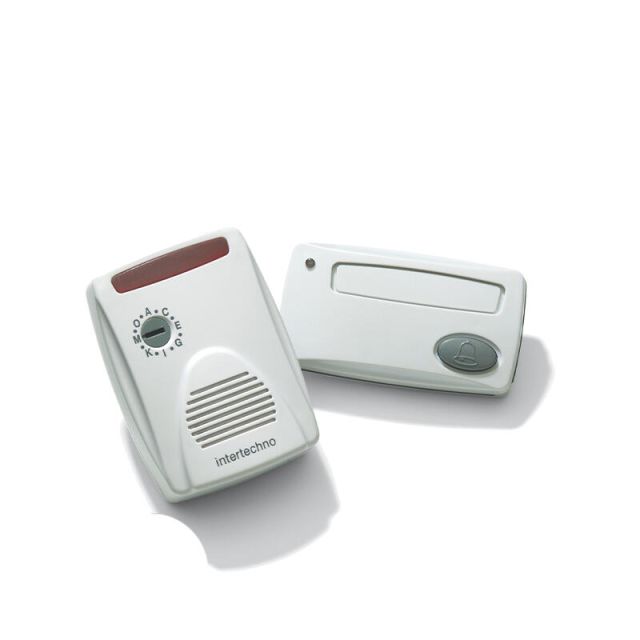 Telco Wireless Doorbel Waterproof 7100 AL 220VAC White 99.289