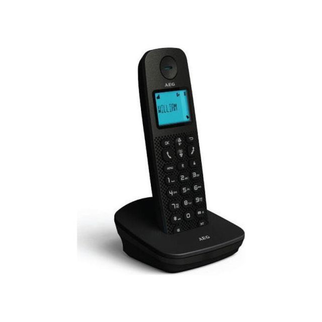 AEG Voxtel Telephone D120 with Caller ID Black 01.978