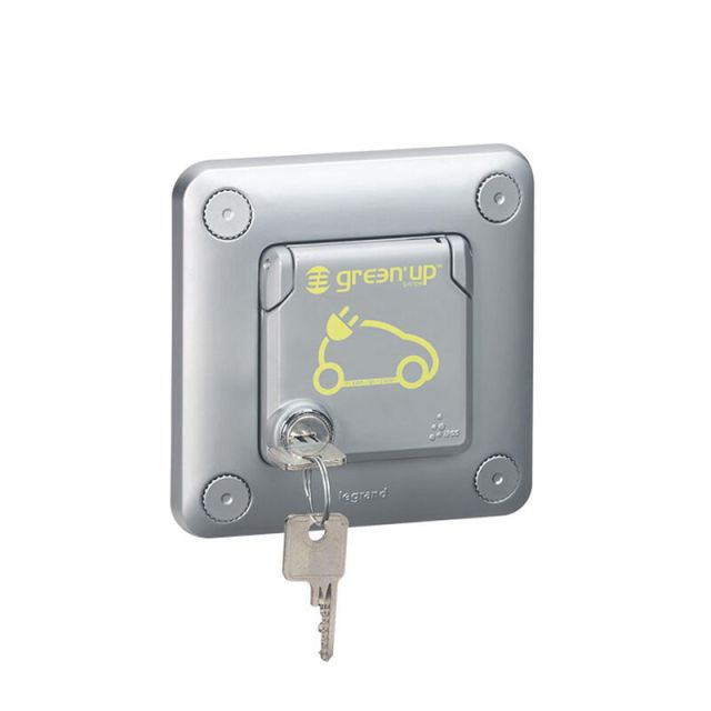 Πρίζα Σούκο Χωνευτή για Ηλεκτρικά Αυτοκίνητα με Κλειδί 3.2kVA 077857