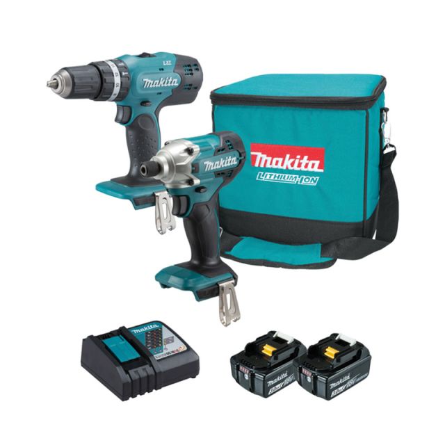 Set Impact Drill Driver 62Nm & Impact Screwdriver 165Nm with 2 3Ah Batteries and Case DLX2336X