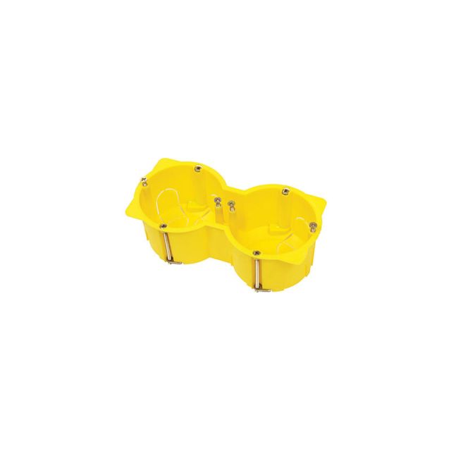 Double Junction Box for Dry Wall Yellow Courbox 08-21010-2DL