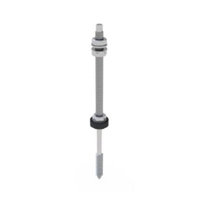 Wood lag Screw Α2 Inox M10x250 SW7 Din6923+EPDM EX-8968222116