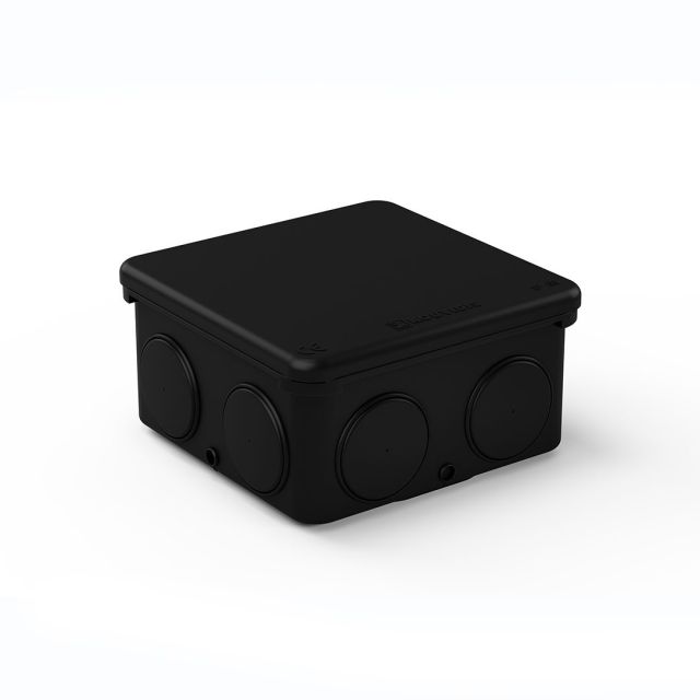 Στεγανό Κουτί Διακλάδωσης Μαύρο Durosol Plus 82x82x43 3025020