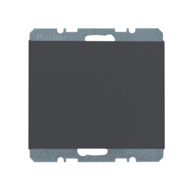 Berker Κ.1 Blank Plate Black/Gray 10457006