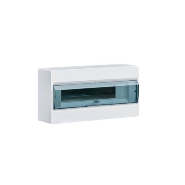Surface Mounted Enclosure 1x18M Transparent Door Cosmos VD118TD