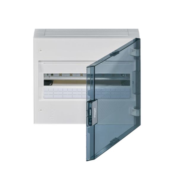 Surface Mounted Enclosure 1X18M Transparent Door Vega 18 VB118GT