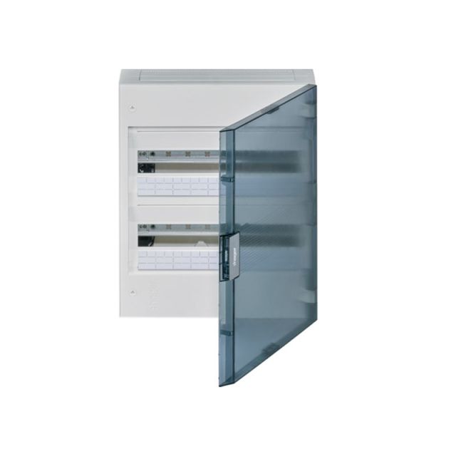 Surface Mounted Enclosure 2X18M Transparent Door Vega 18 VB218GT