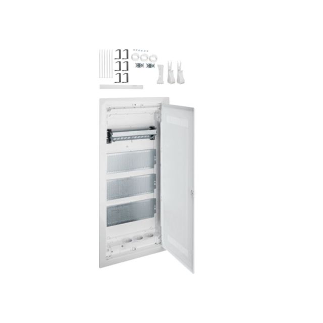 Recessed Enclosure Multimedia 4X12M Plastic Door Volta VU48WWH
