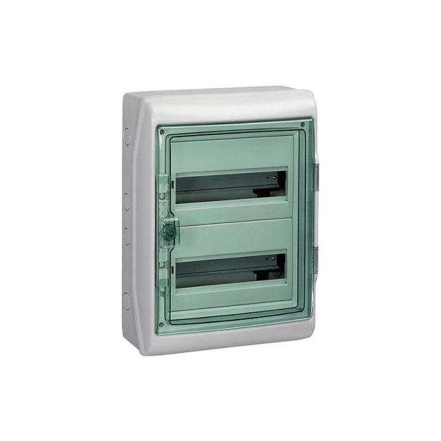 Weatherproof Enclosure 2x12M Transparent Door Kaedra 13433
