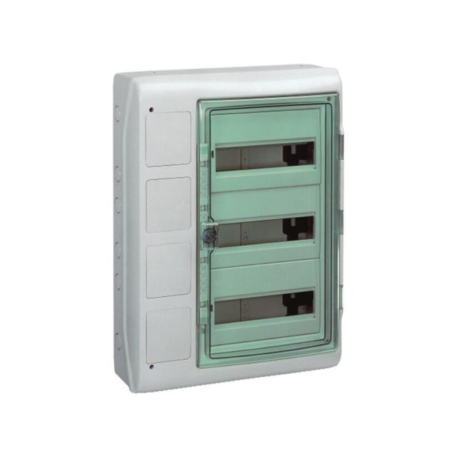 Waterproof Enclosure 4 Openings 3x12M Transparent Door Kaedra 13440