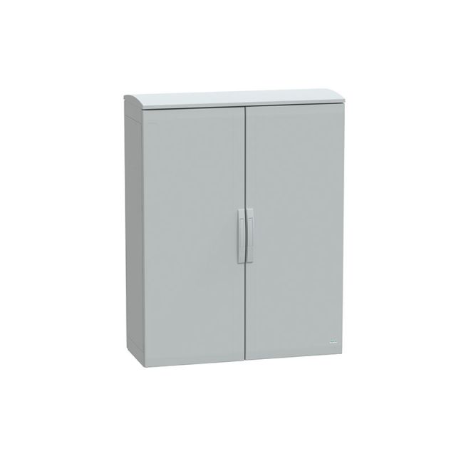 Floor Stand.Polyester Enclosure 1250x1000x420 Untransparent Door Thalassa NSYPLAT12104G