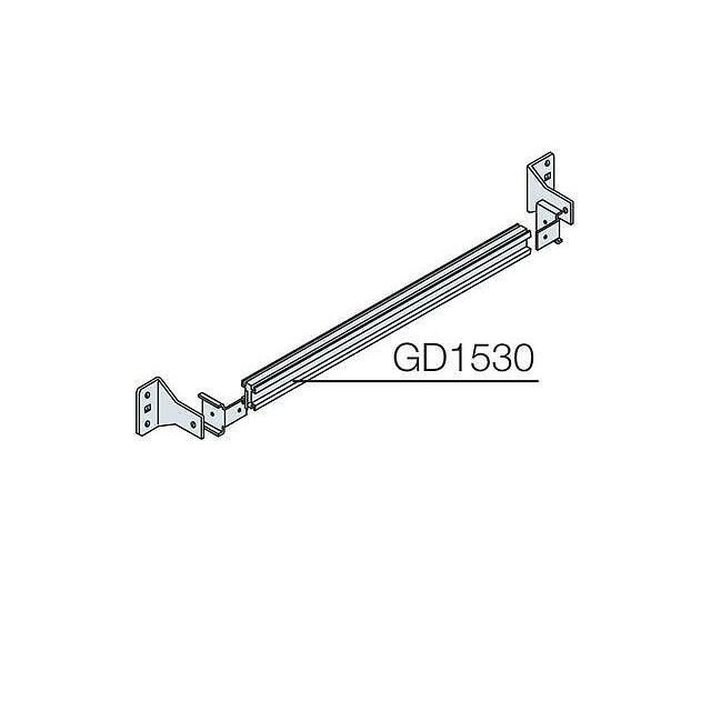 Aluminium Rail With Fixing Brackets 24Modules 600Mm Gd1520 - 15909