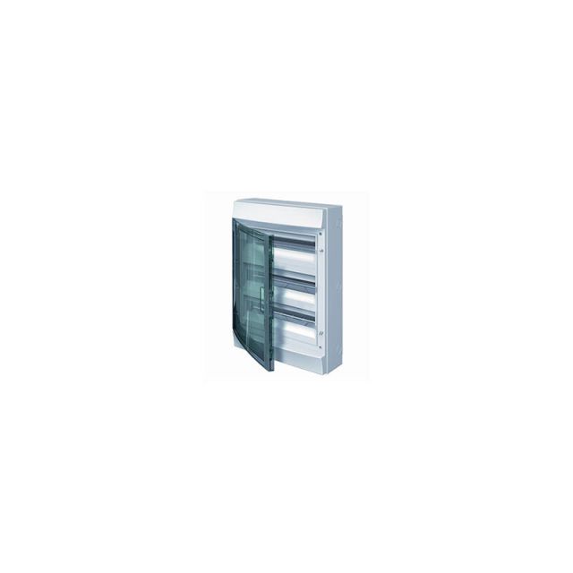 Surface Mounted Enclosure CU1208 3x18M Transparent Door Mistral65