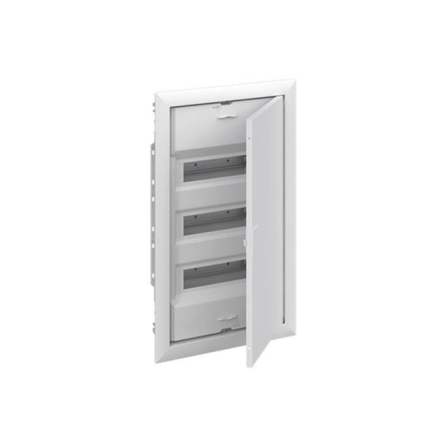 Flush Mounted Enclosure M-P 3x12M Metallic White Door UK636E3 701366